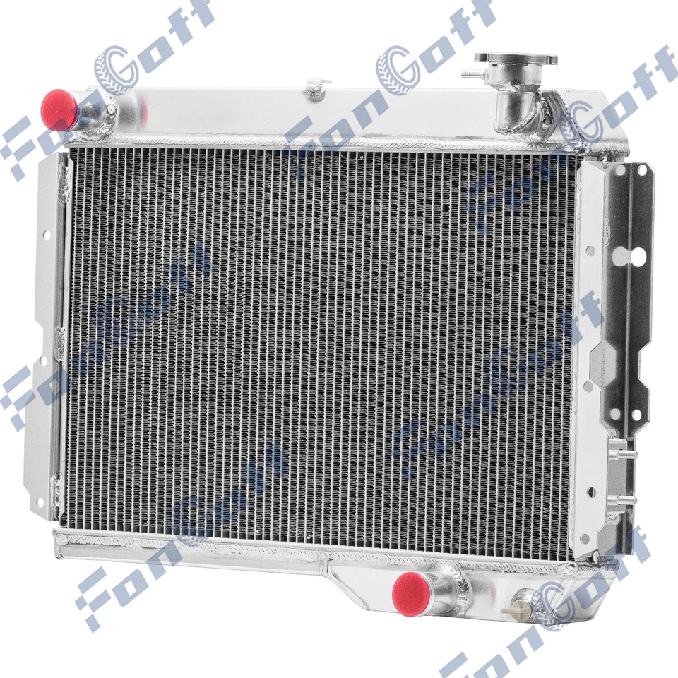 4 ROW Aluminum Radiator For 1980-1990,1982 Toyota Land Cruiser 60 Series FJ60 Foto 2 de 4