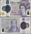 Great Britain/England B205 20 Pounds 2020 Polymer/Turner /QEII Mixed Prefix