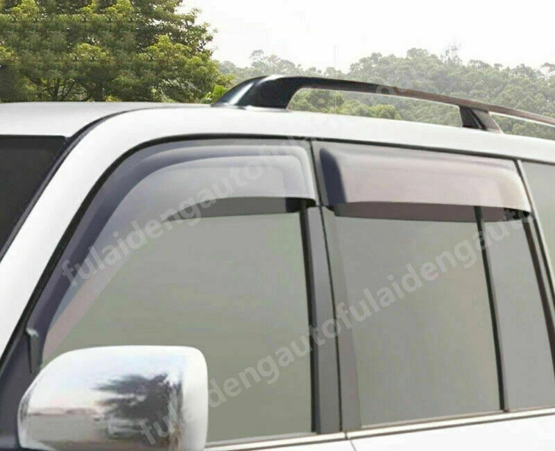 4P Para Lexus LX470 1998-2007 Abs Ventana Viseras Laterales Sol Lluvia Protector Ventilación Deflecto Foto 2 de 4