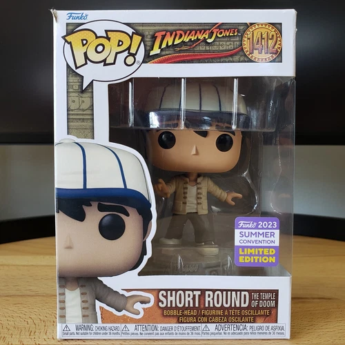Funko Pop Short Round Indiana Jones The Temple Of Doom Bobble-Head Figurine 1412