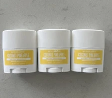 6 PACK Travel Size Deodorant Schmidt's Coconut Pineapple  Sensitive Skin Formula