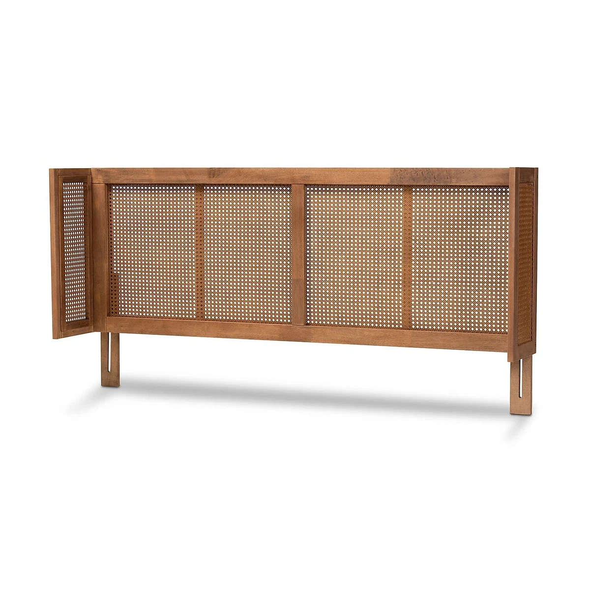 Baxton studio rina size brown sale wood platform bed with headboard