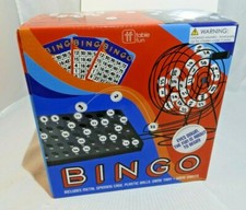 Bingo Game Set Kit Cage Box Board Balls Cards Markers Family Fun Night New