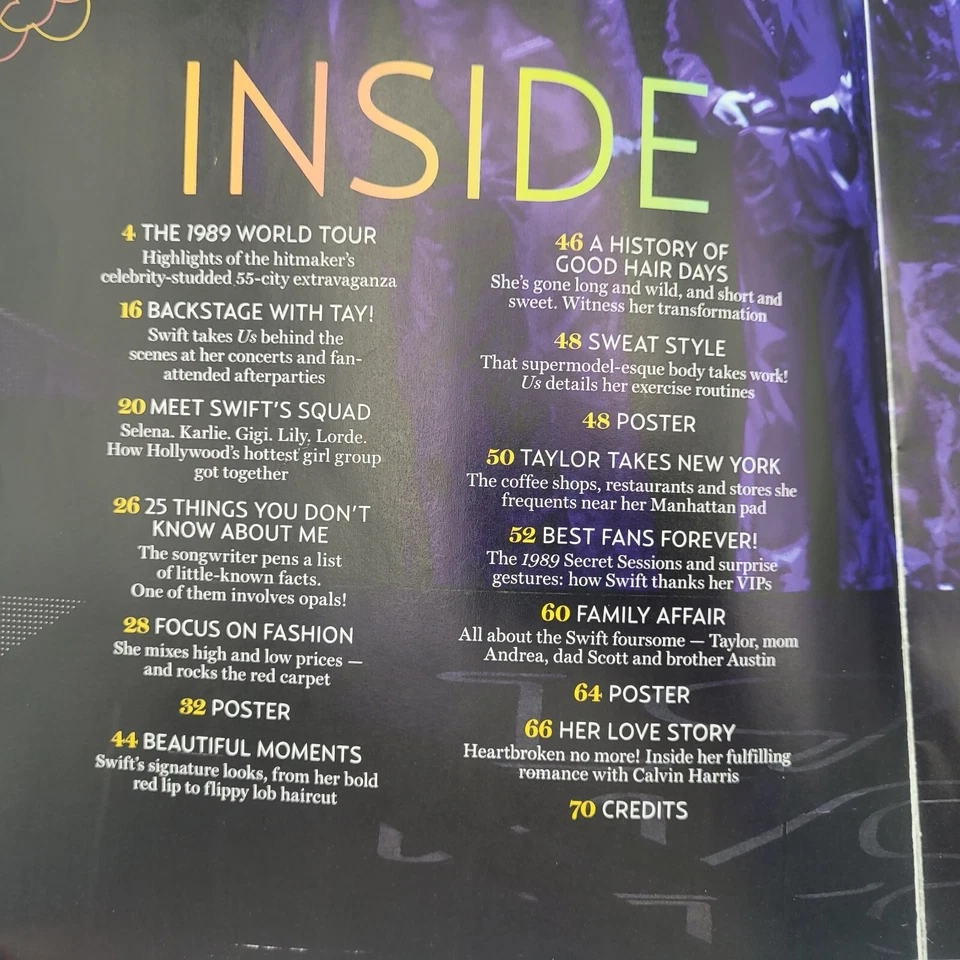 TAYLOR SWIFT 2016 US Collector's Edition Magazine 2 HUGE POSTERS NO LABEL - Image 4 of 4