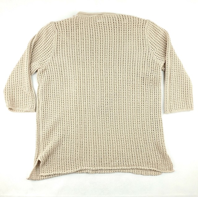 Blair Womens Pullover Sweater Loose Knit L Large Preowned eBay