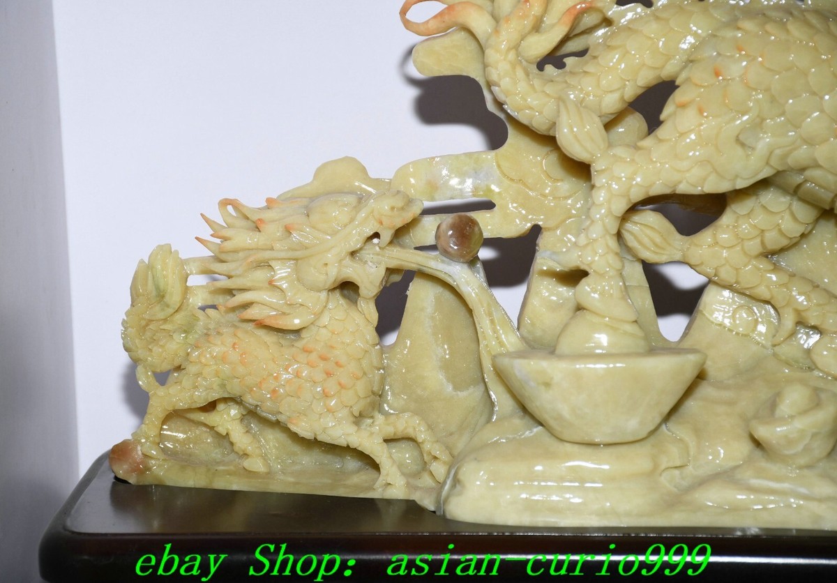 Naural Xiu Jade Fengshui Wealth Kylin Unicorn Qilin Coin Yuanbao