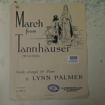 leichtes Klavier MÄRZ VON TANNHAUSER arr lynn palmer