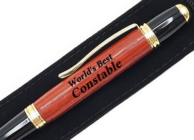 Gift For Constable World's Best Constable Present Engraved Pen