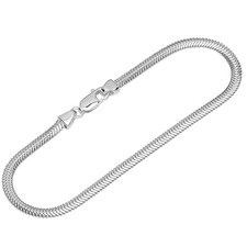Armband 925 Sterling Silber 19cm Schlangenkette Damen designer Armbandkette Neu 