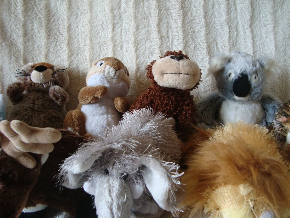 Webkins Lot of 10 Plush NO CODES Rhino Hippo Elephant Tiger Koala Monkey LionEtc - Image 3 of 4