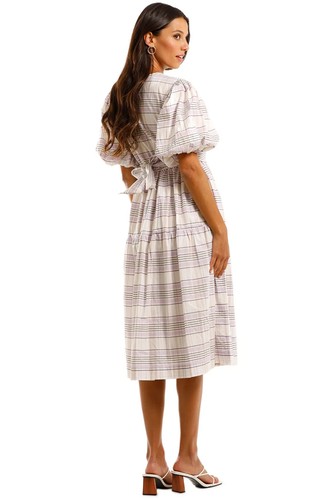 SWF Renaissance Violet Tie Midi Dress Size 8 AU Breezy Resort Style - Picture 3 of 3