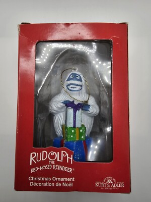 Kurt Adler Rudolph the Red Nose Reindeer Bumble Ornament 
