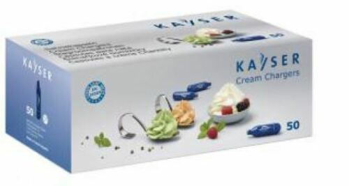Kayser 50 pezzi cartucce panna montata ricariche sifone capsule blu - Rotex