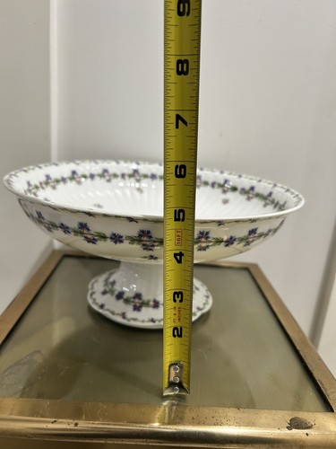 Theodore Haviland Limoges France Centerpiece Compote Fruit Bowl Floral - Picture 5 of 6