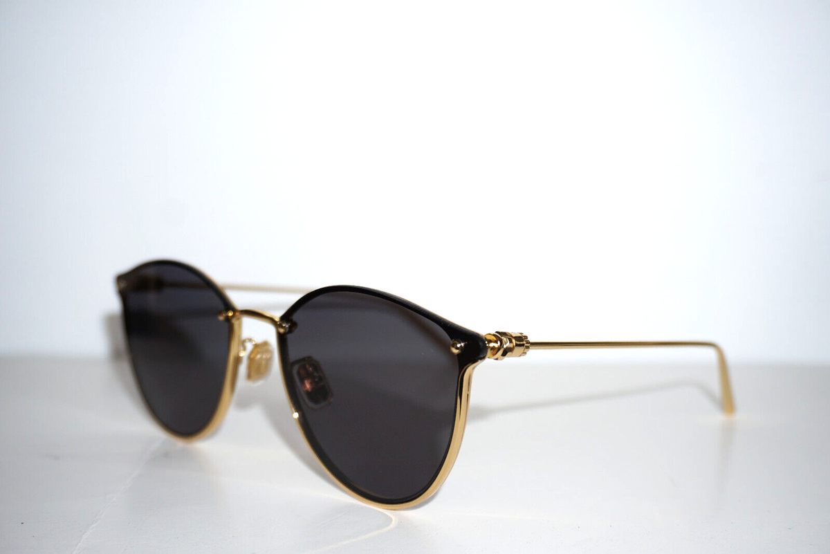 Boucheron  BC 0119S 003 Gold Full Rim Authentic Sunglasses NEW!! BOUCHERON BC0119S 003 Gold Brown Cat Eye Full Rim  main image 3