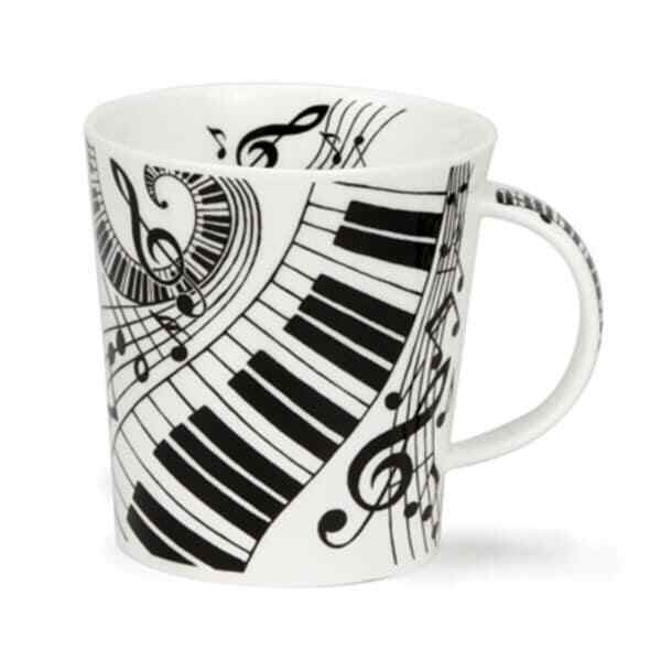 Lomond Ivory Mug by Dunoon - Music Gift - Music Themed Fine Bone China Mug