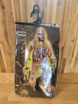 Skeleton Zombie Halloween Child Youth Costume Size Medium 8-10 Fun World 