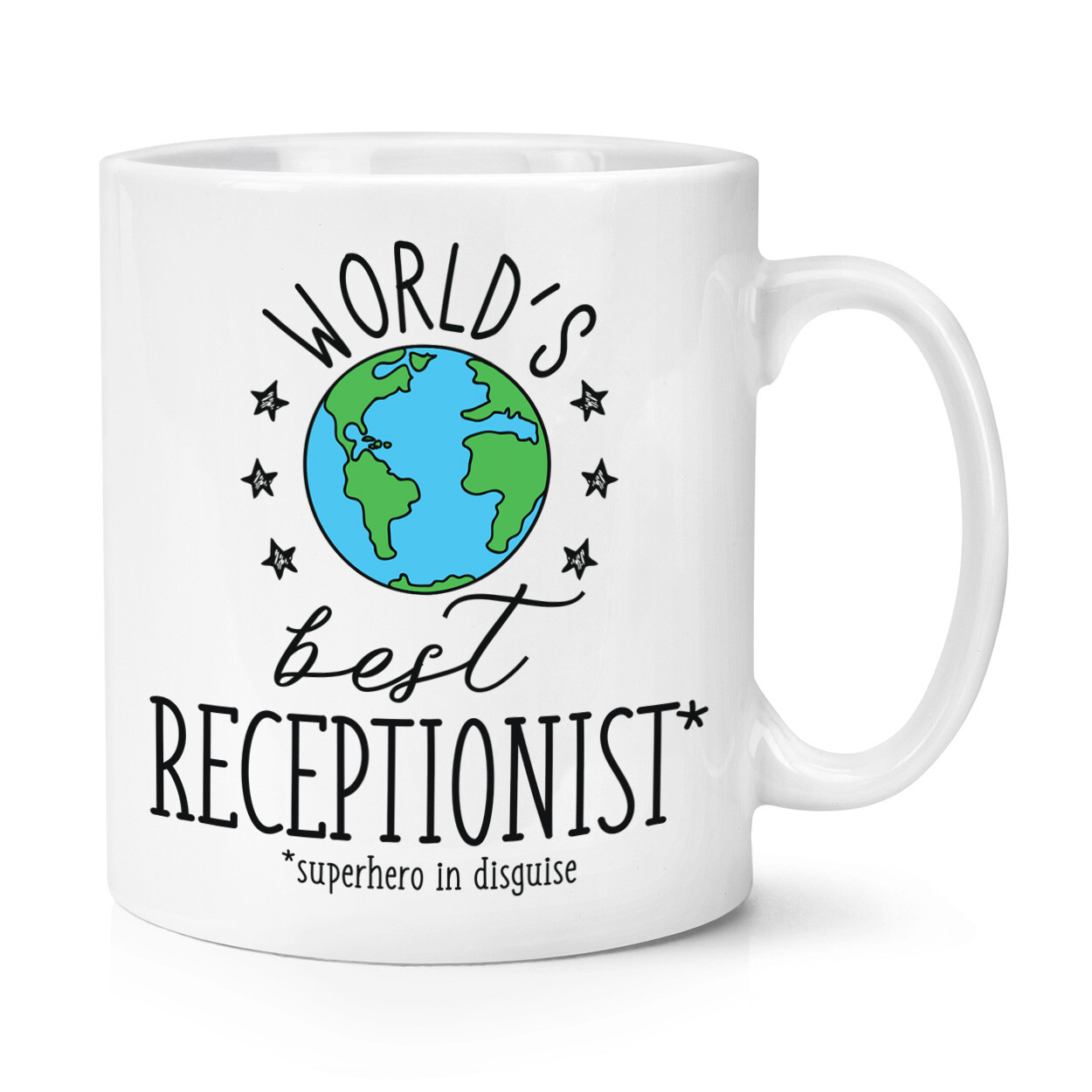 World's Best Receptionist 10oz Mug Cup Funny Joke Favourite