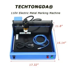 110V Electric Metal Marking Machine Marking Dot Peen Works with Windows PC