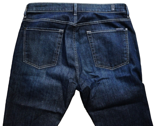7 FOR ALL MANKIND AIRWEFT DENIM THE STRAIGHT IN PERENNIAL MENS 36 X 34 JEANS NEW - Picture 5 of 10