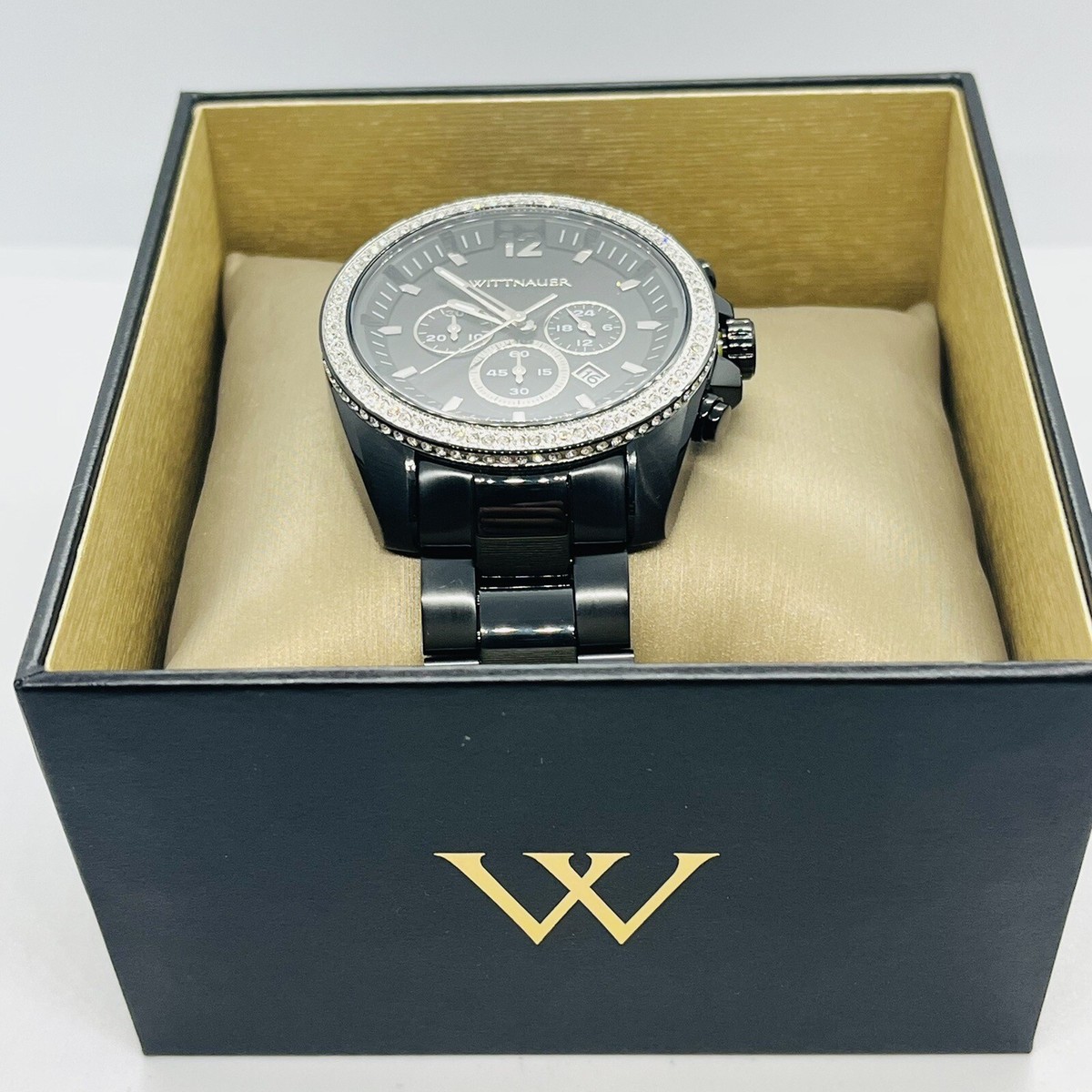 Wittnauer by Bulova Men's Chronograph Sapphire Crystal Black Wittnauer by Bulova Men's Chronograph Sapphire Crystal Black