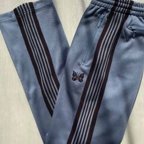 Quality Embroidered Needles Track Pants Classic Stripe Trousers - Picture 16 of 26