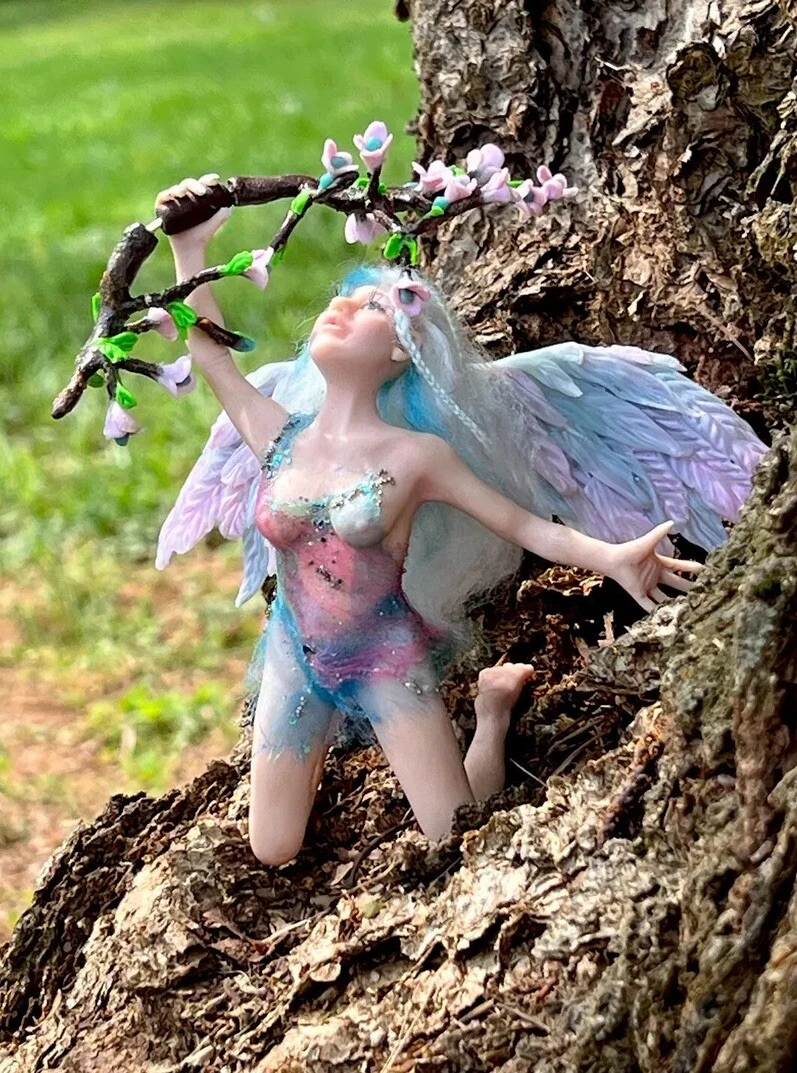 Fairy hotsell clay sculpture