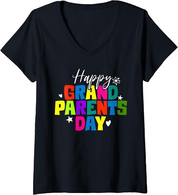Happy Grandparents Day National Grandparents Day Ladies' O-Neck Tshirt