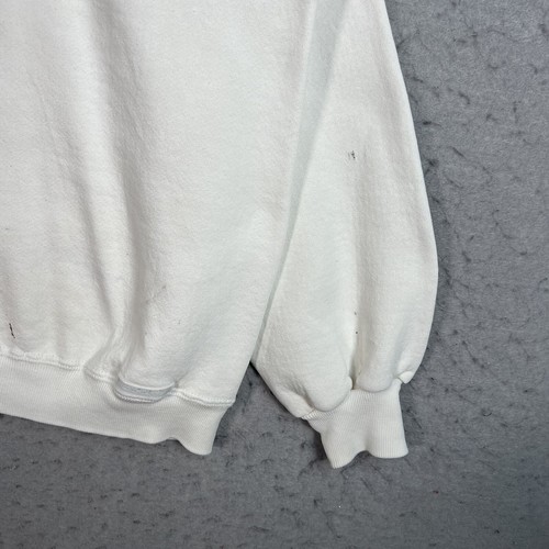 Vintage 80s Beary Special Teddy Bear Sweater Adult Large White Sweatshirt Mens - Picture 7 of 16