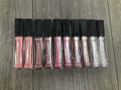 2Pk Loreal Paris Makeup Infallible Pro Lip Gloss PLUMP Choose Your Color 0.21 Oz - Picture 2 of 12