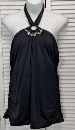 Maillot De Bain Tankini Carmen Marc Valvo - Taille 18W Grande Taille, Bleu, Neuf Avec étiquettes