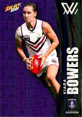 2021 FREMANTLE DOCKERS AFLW Card KIARA BOWERS Footy Stars