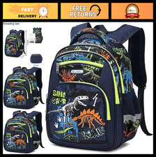 Lightweight Waterproof School Backpack for Kids, Large Capacity, 16" Luminous Di