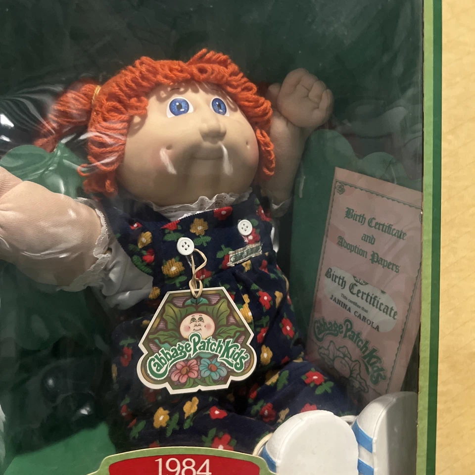 Cabbage Patch Kids Coleco Girl 1983 pelo rojo jengibre ojos azules ¡LEER DESCRIPCIÓN! Foto 2 de 4