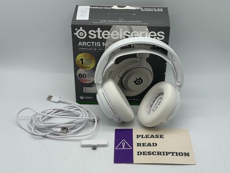 SteelSeries Arctis Nova 5X Wireless Gaming Headset (White) - READ