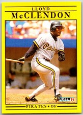 ⚾ 1991 Fleer Update #U-111 Lloyd McClendon Pittsburgh Pirates