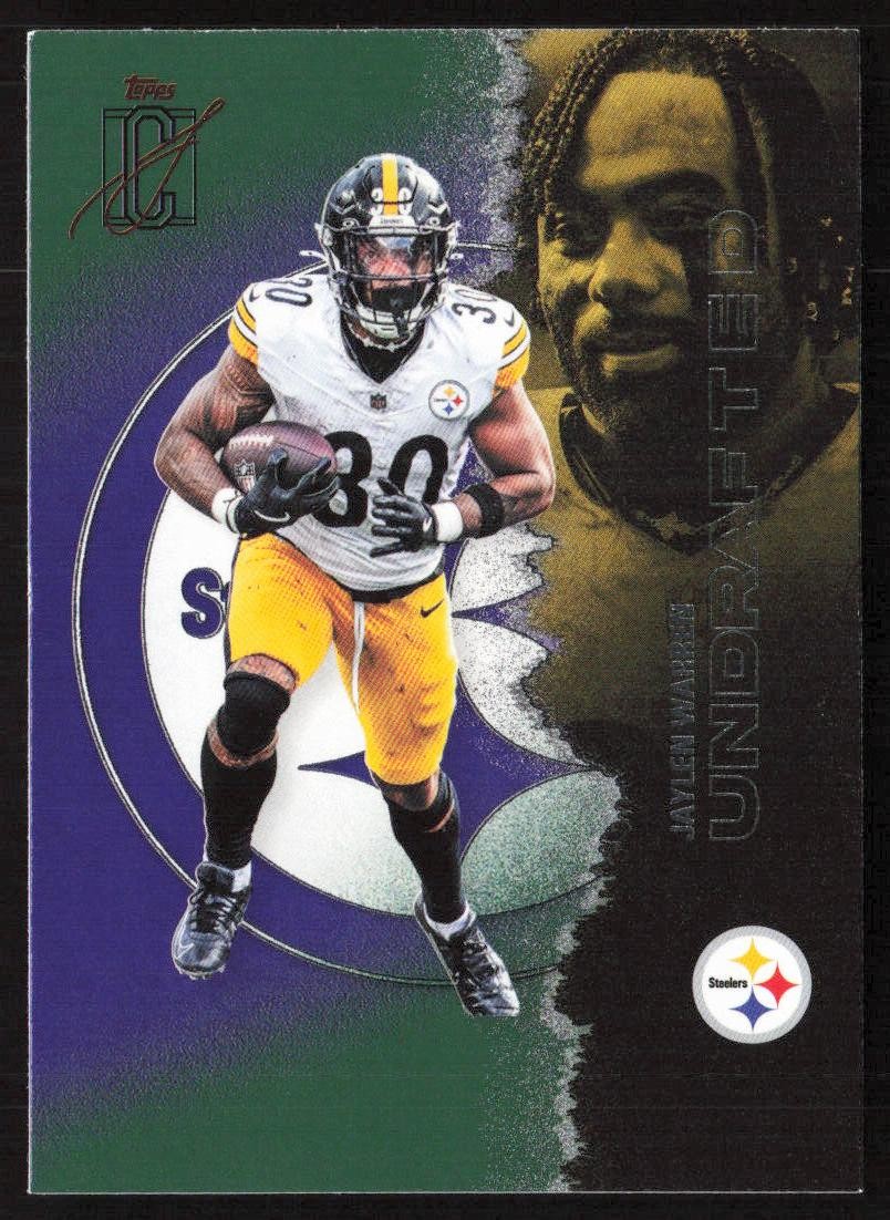 Jaylen Warren 2025 Topps Signature Class Green & Purple #45 Steelers
