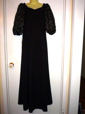 SIMCO FORMAL BRIDESMAIDS GOWNS, SZ 0--6P--8P-BLACK-METALLIC ACCENT-3 DRESSES NWT