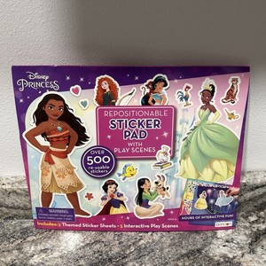Disney Princess Repositional Sticker Pad New 500 Stickers