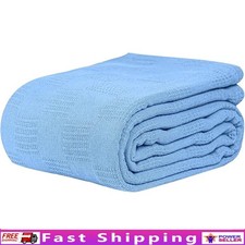 Snag-Free Thermal Cotton Blanket Hospital Beds Soft Durable Breathable New