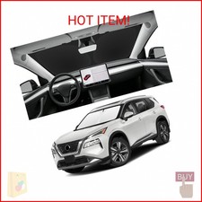 SLOGENTO Custom Fit Windshield Sun Shade for Nissan Rogue 2021-2026, Foldable Ca