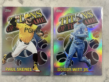 Topps 2024 Titans of the Game Paul Skenes & Bobby Witt Jr. MLB 2-Card Lot