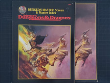 Dungeon Master Screen Master Index Accessory TSR Dungeons Dragons 9504 1995