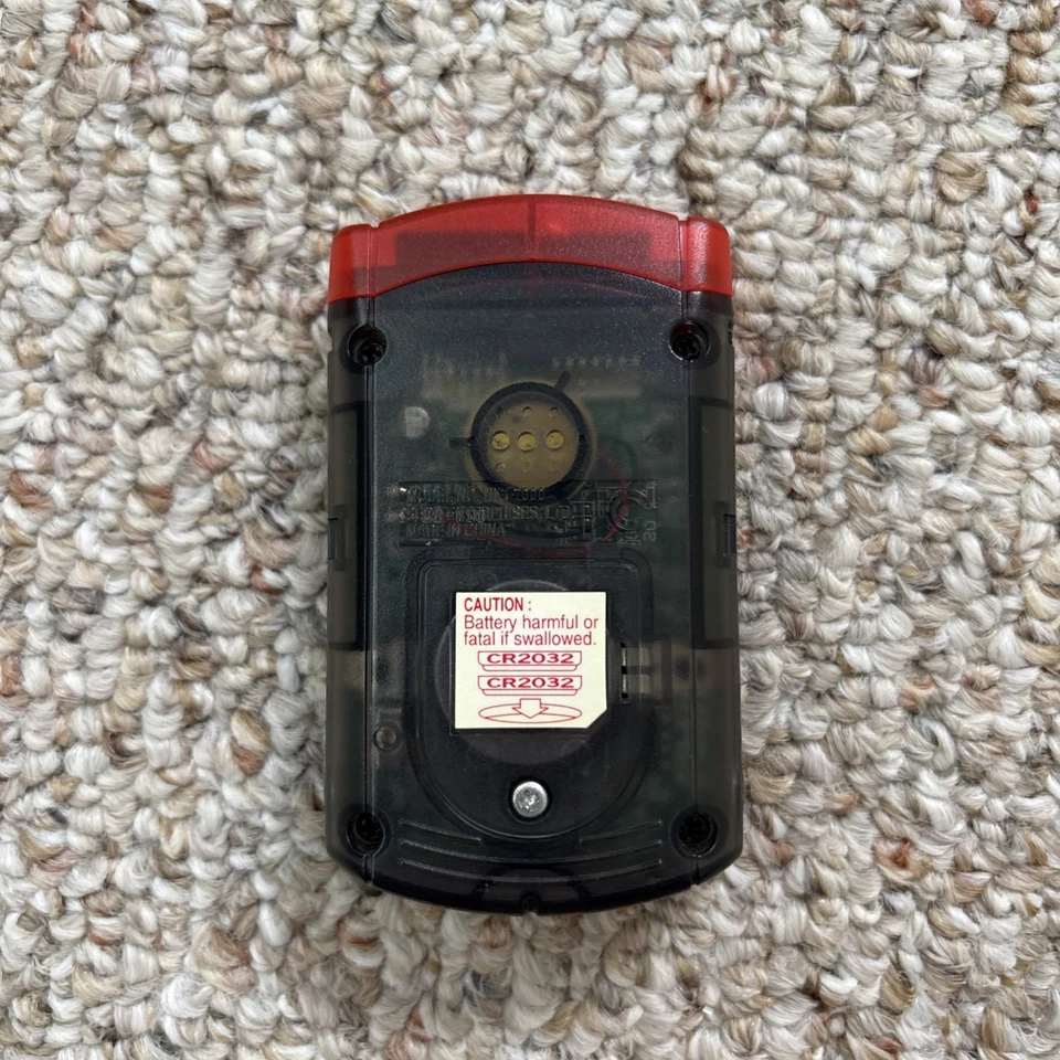 Unidad de memoria visual Sega Dreamcast VMU rojo transparente HKT-7000 con cubierta probada funcionando Foto 2 de 3