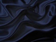 Mk Collection Twin Soft Silky Satin Solid Navy Blue Deep Pocket Sheet Set New