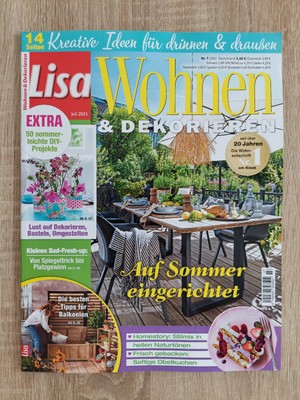 LISA -  Wohnen & Dekorieren - Juli 2025   NEUER HEFTPREIS PREIS !!