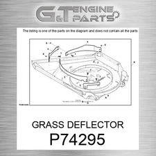 P74295 GRASS DEFLECTOR fits JOHN DEERE (Surplus Open Box)