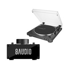 Audio-Technica AT-LP60XBT Turntable with Desktop Amplifier System Bundle