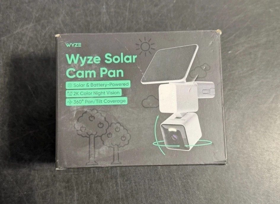 Wyze Solar Cam Pan 2K Color Night Vision 360 Pan/Tilt Wi-Fi Solar/Battery