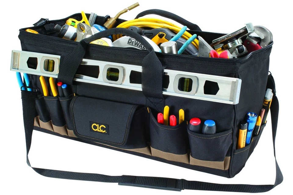 24" Megamouth Tool Tote Bag with 32 Pockets for Storage and Organizationtt - Image 4 of 4